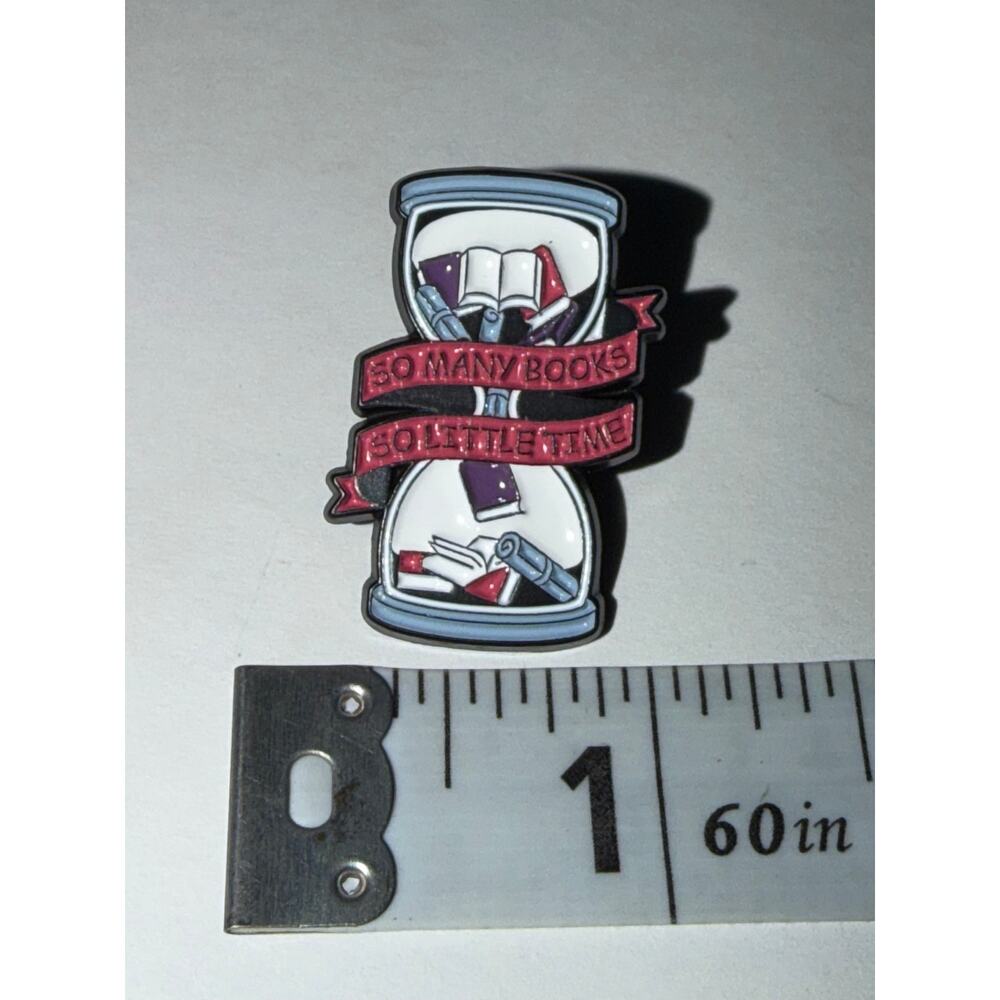 So Many Books So Little Time Library Pins Brooch